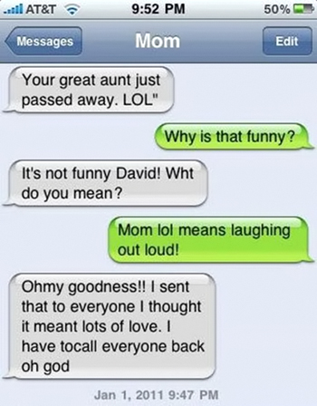 funny text lol moms posted when comments